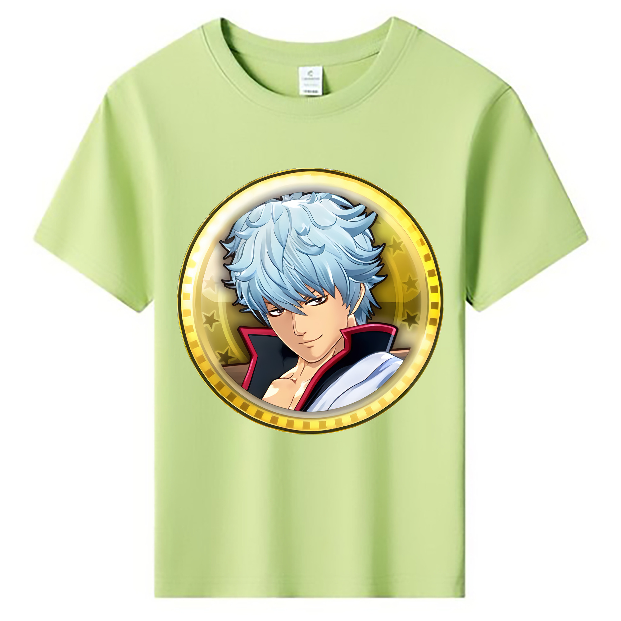 （画像用） ぎんたま 坂田銀時（さかたぎんとき） 神楽 志村新八（しむら しんぱち） GINTAMA Sakata Gintoki Kagura Shimura Shinpachi 綿100％キッズTシャツ（フロントプリント）